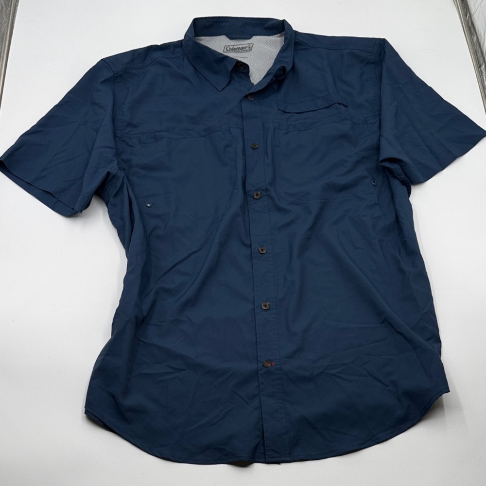 Coleman Navy Casual vented Button-Down Shirt